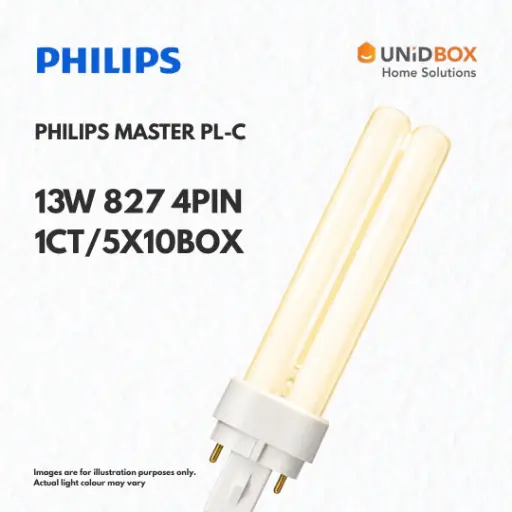 [04-12-00572] PHILIPS MASTER PL-C 13W 827 4-Pin Compact Fluorescent Lamp (CFL)