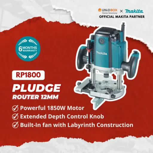 [08-07-00015] MAKITA RP1800 12mm Router
