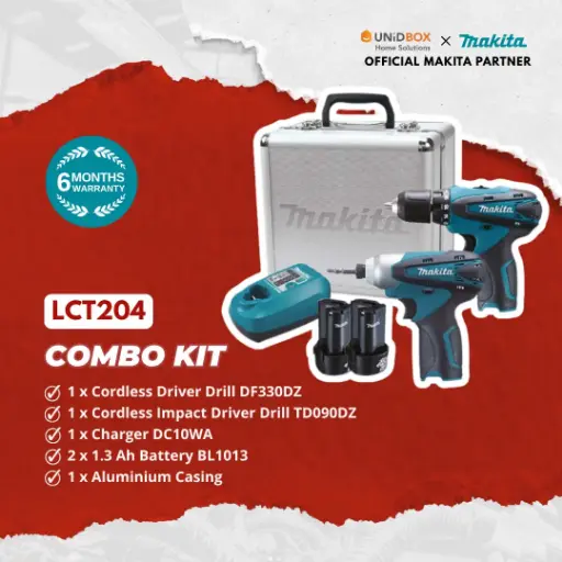 [08-11-00014] MAKITA LCT204 Cordless Combo Kit 